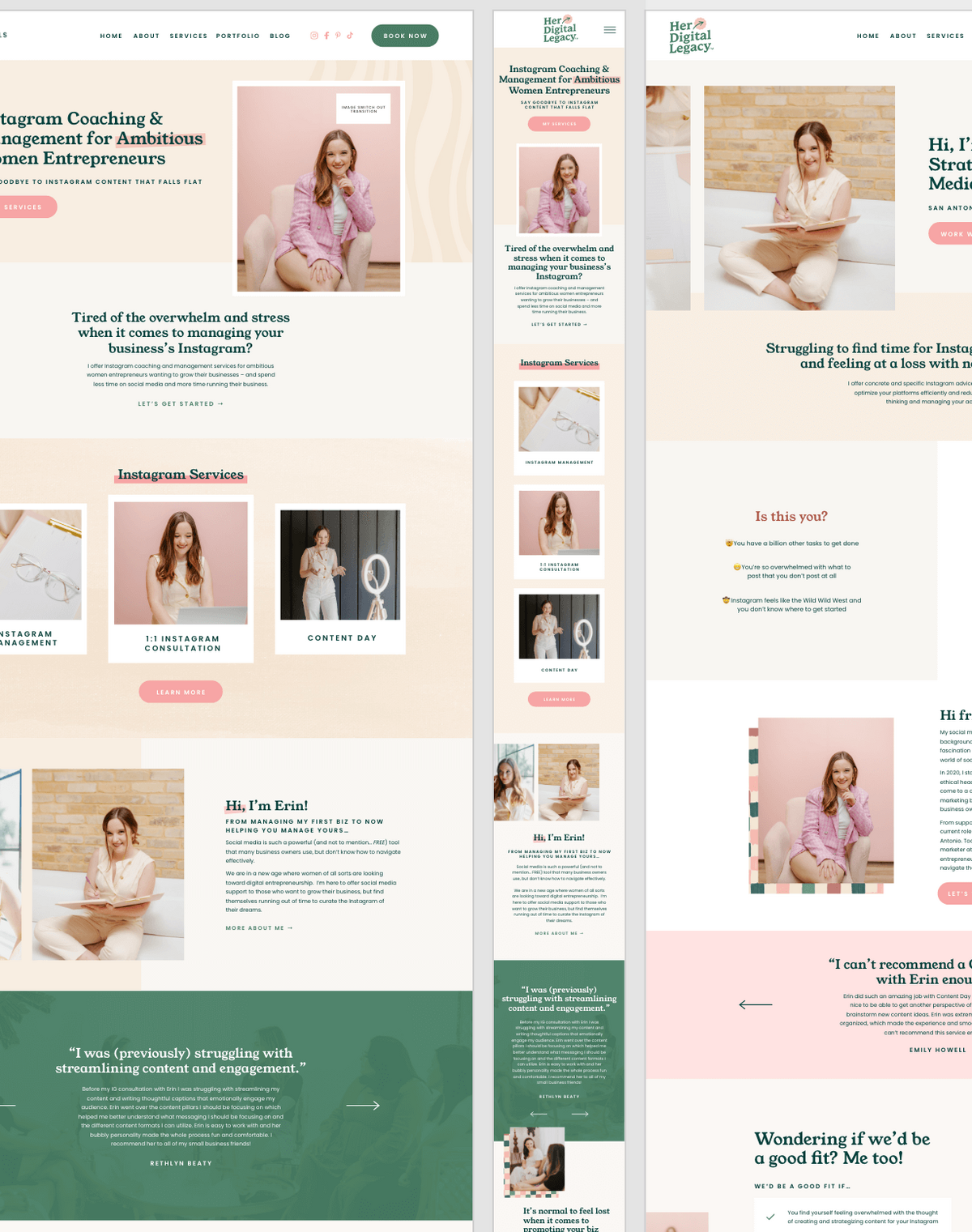 5 to 9 Site Mockup Screenshot 1