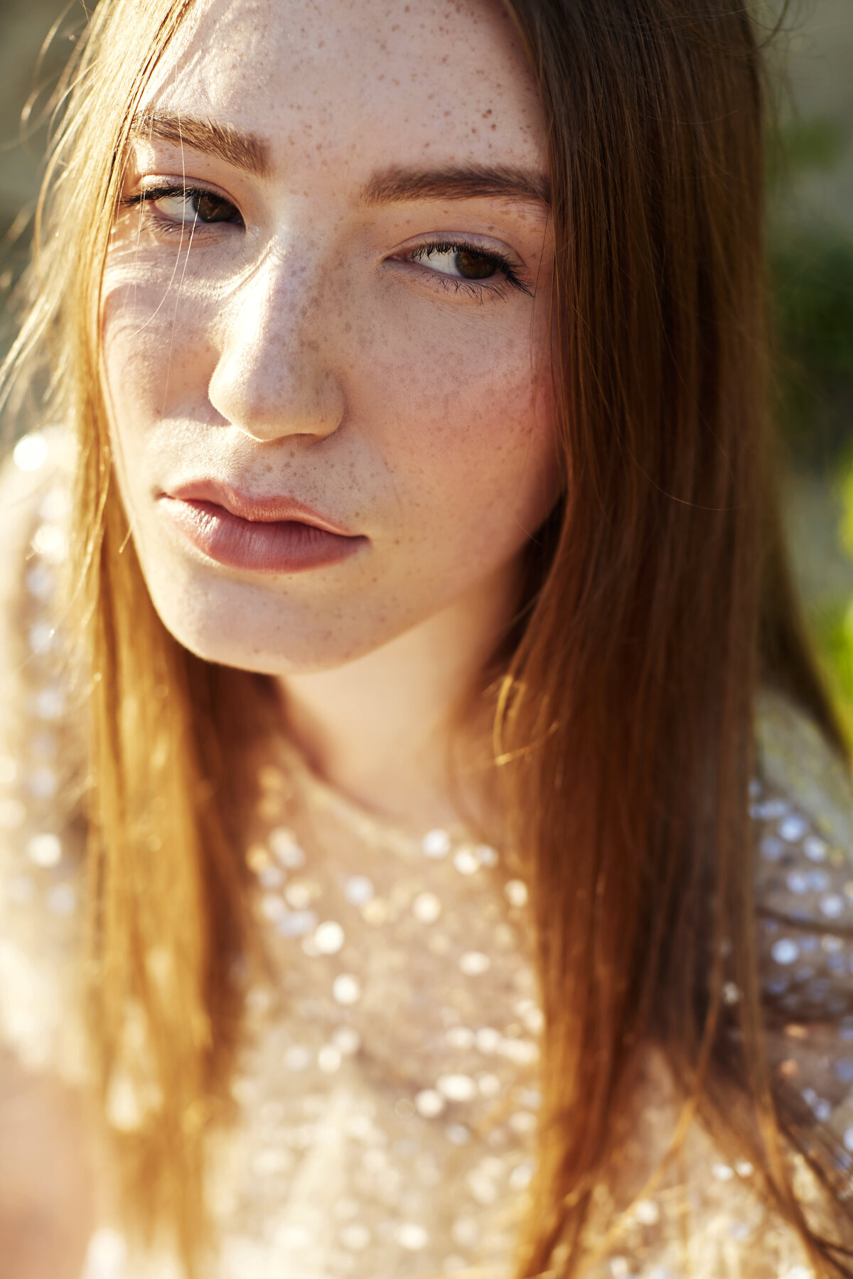 Makeup on Model with Freckles