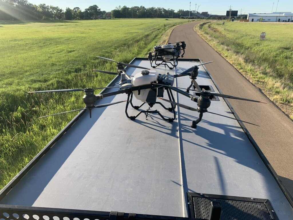 Raven 6 Rising training with the DJI Agras T-40 agriculture drones