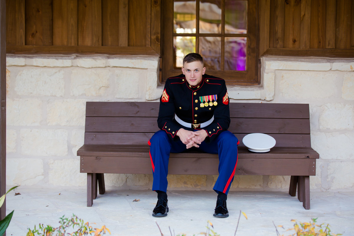 Marine Groom at The Springs Denton by Brittany Barclay Photography