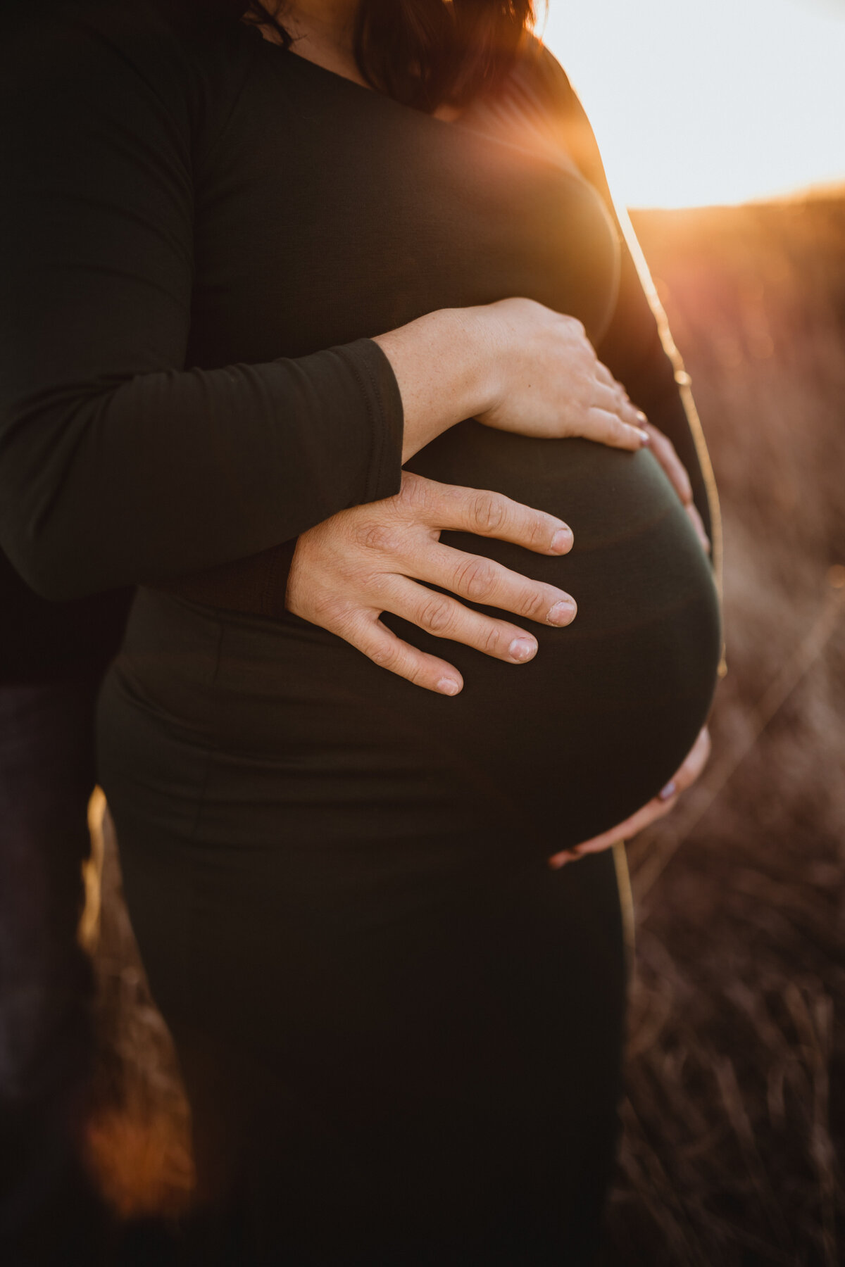 BABY BELLY AT GOLDEN HOUR