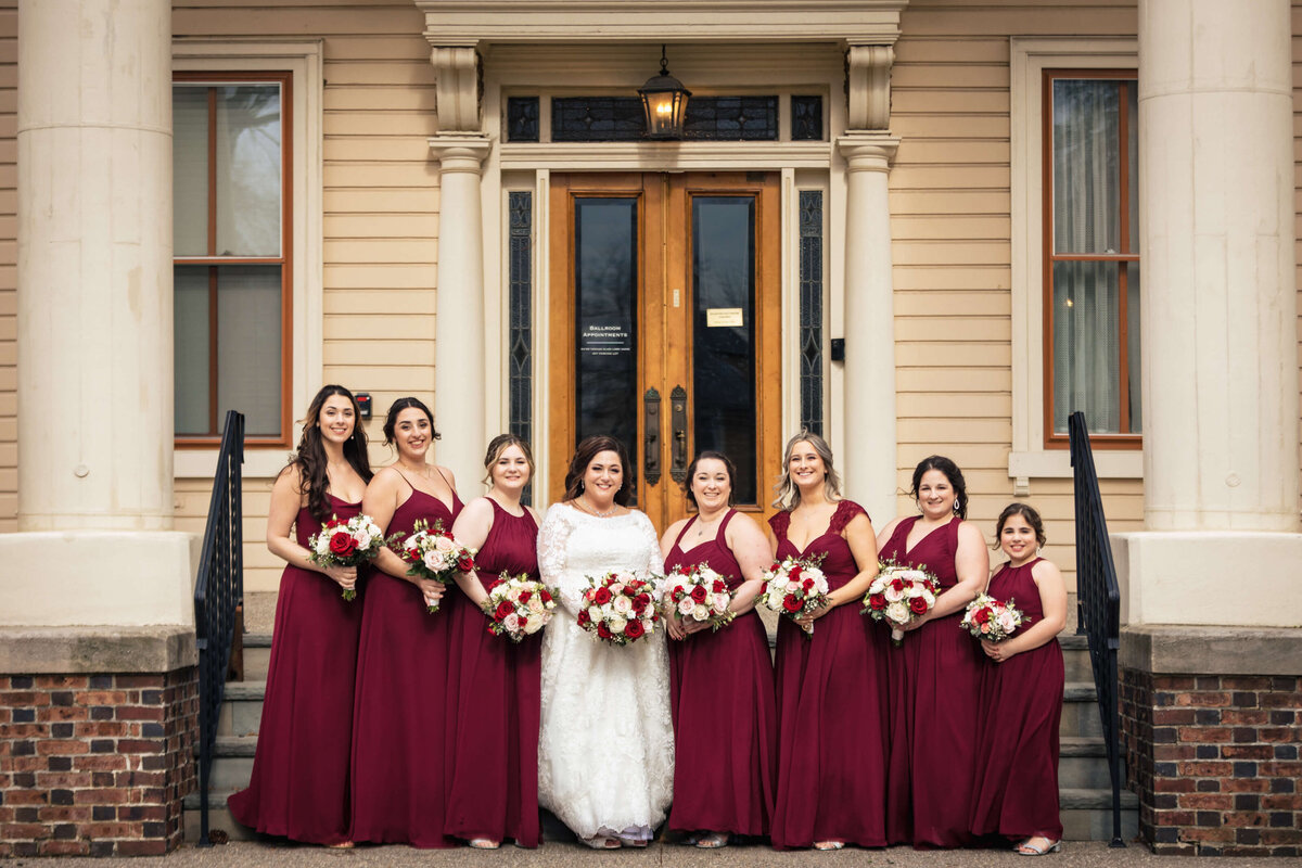 Maroon Bridesmaid Dresses