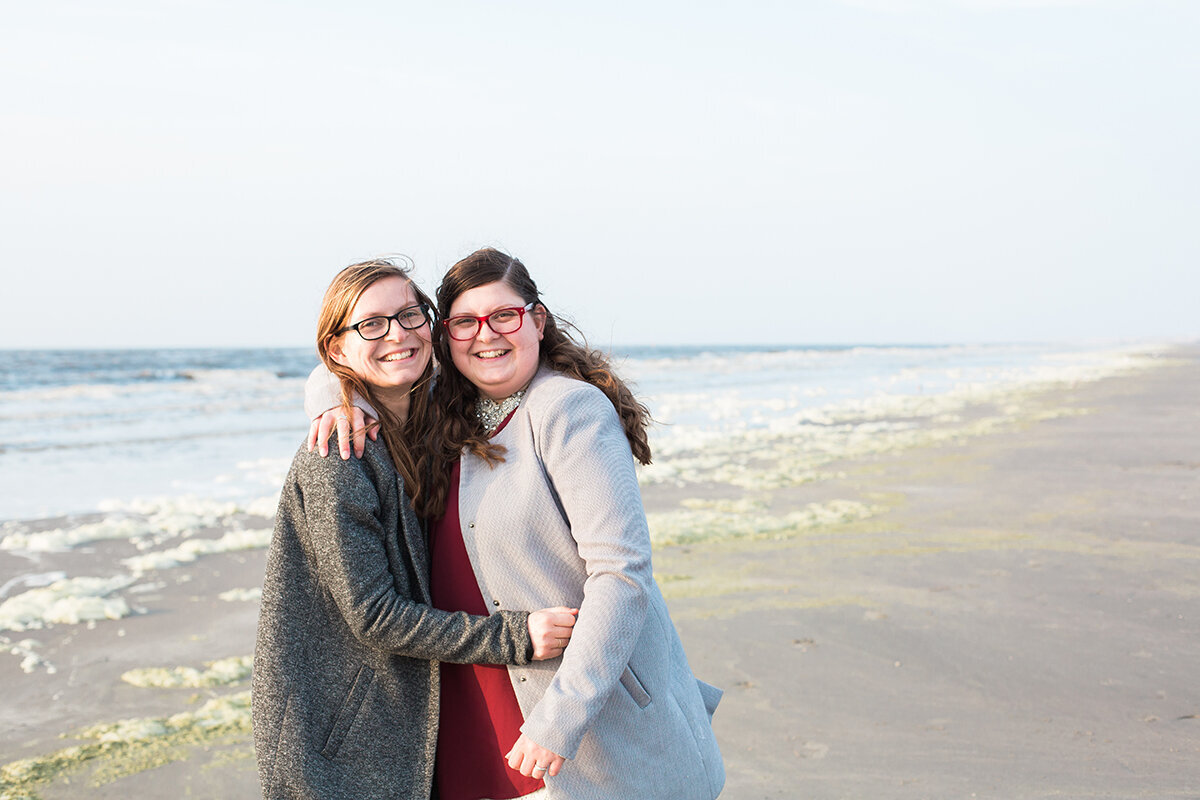 fotoshoot zussen strand noord-holland