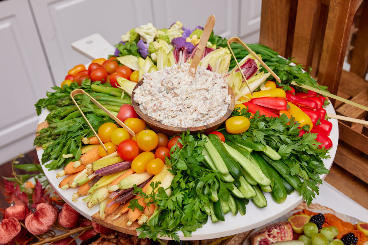 Dallas catering vegetable platter - Knife and Faulk