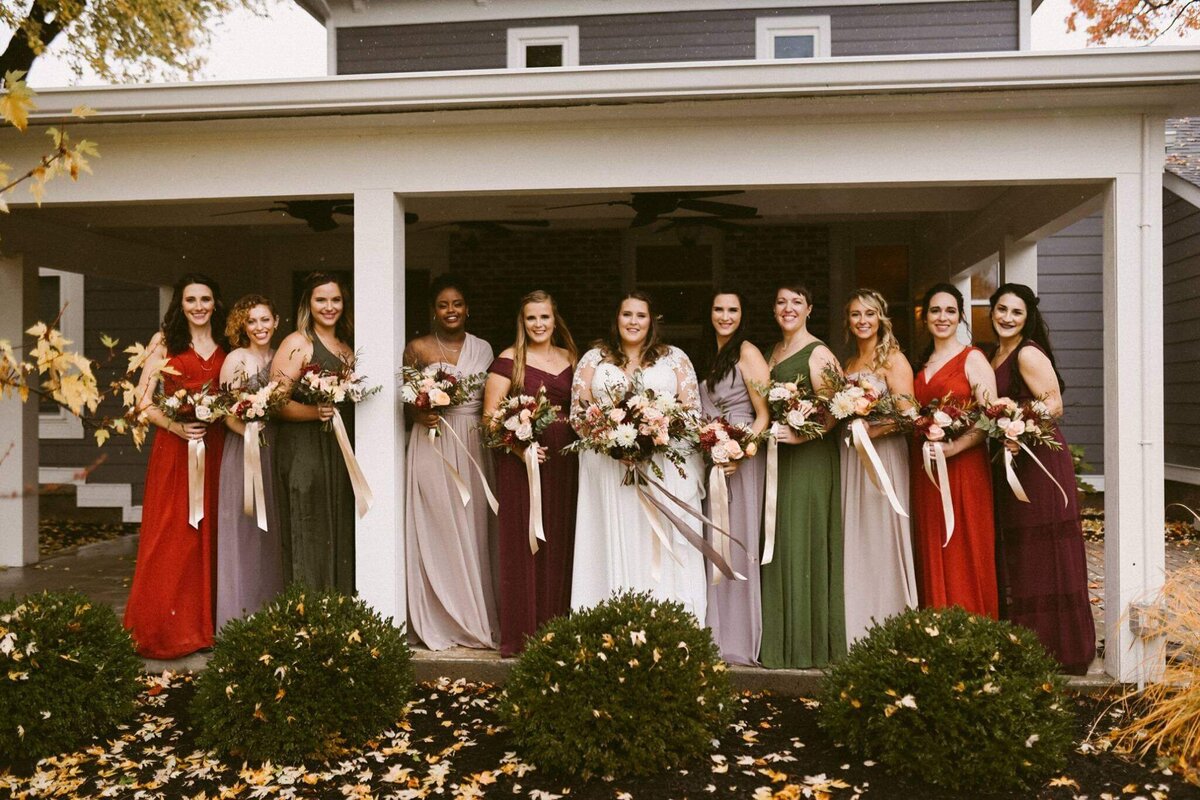 megan lang wedding - bridal party 