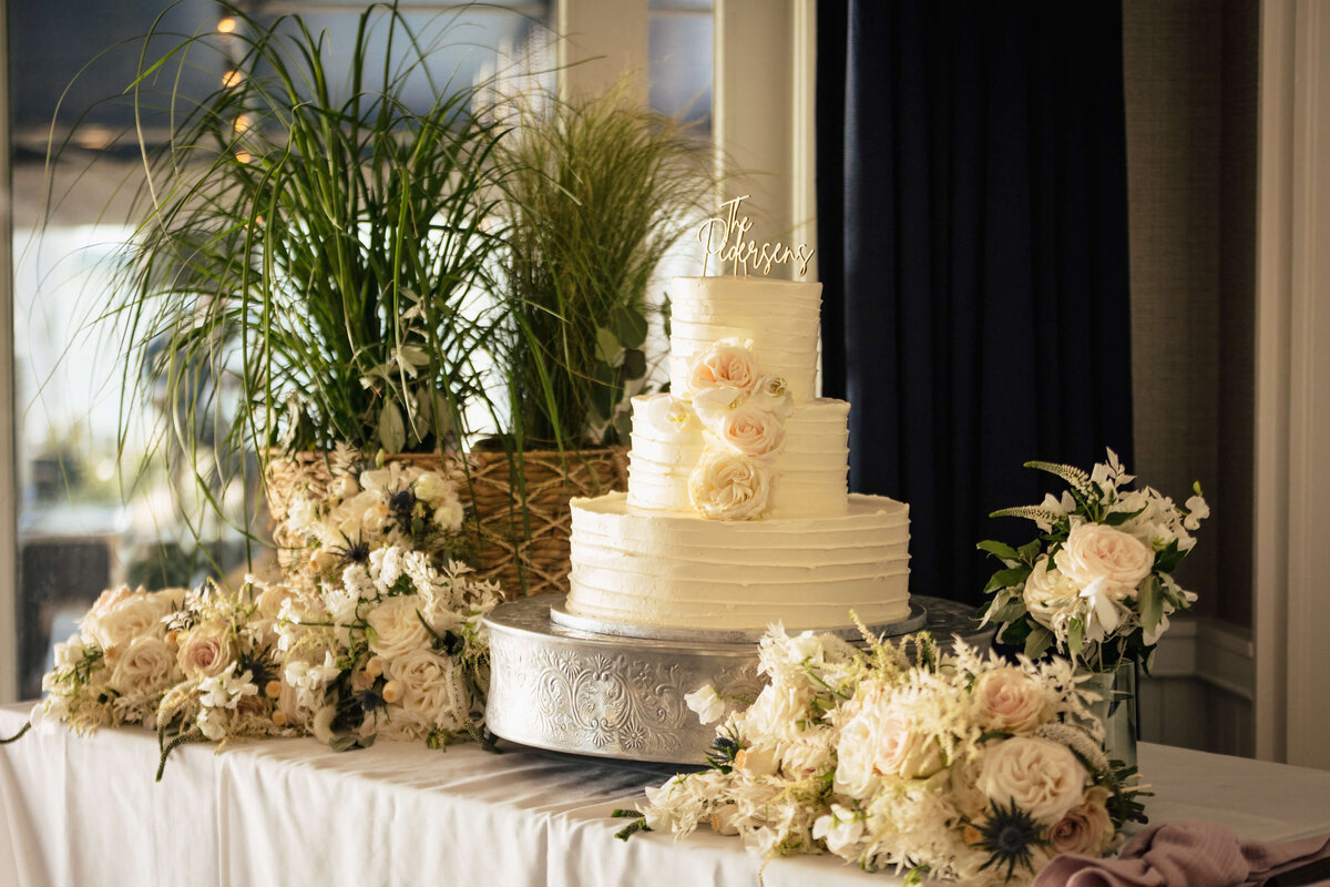 Wedding Reception Three-Layered Cake