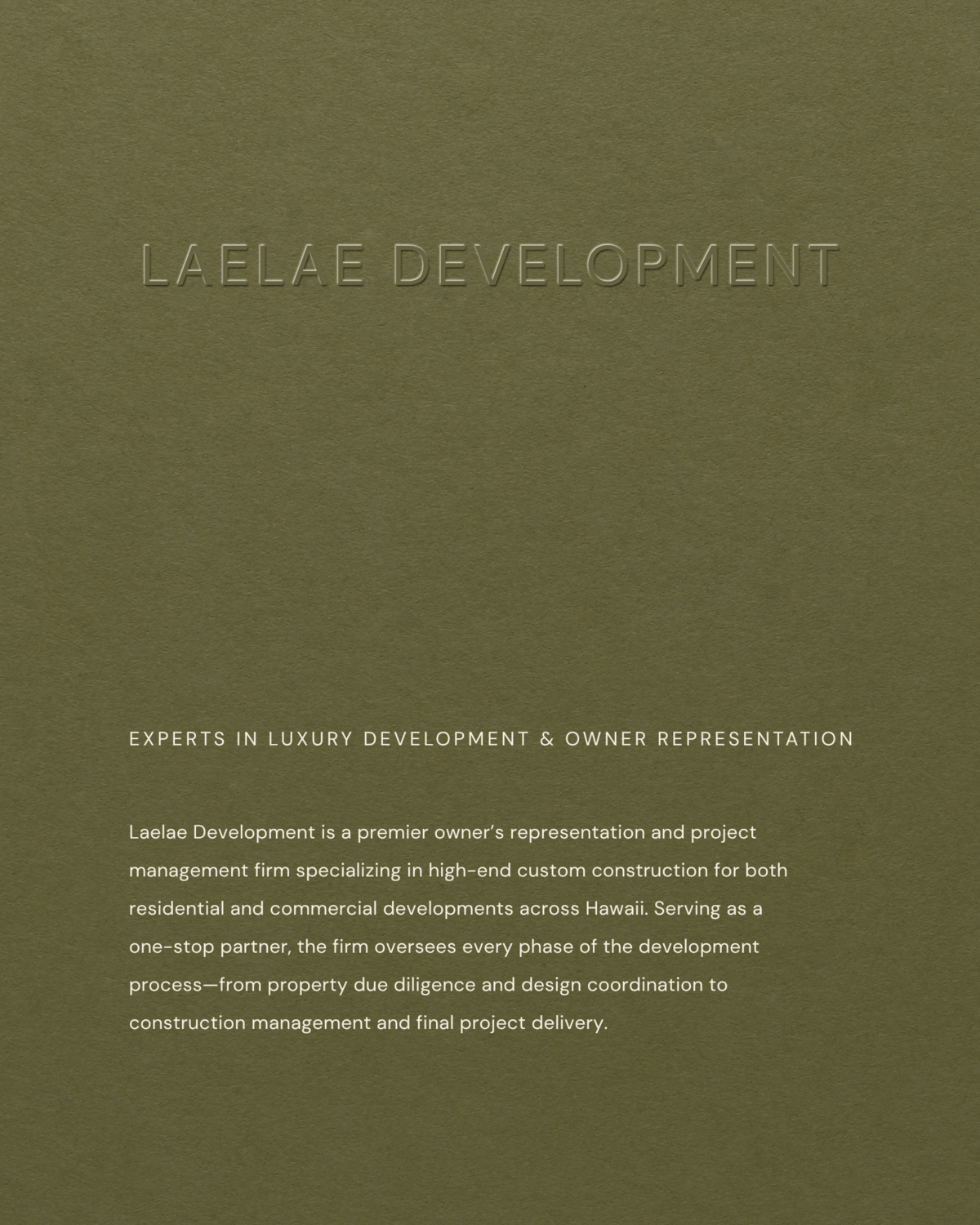 Hawaii web designer Chan creates cohesive brand identity for Laelae Development