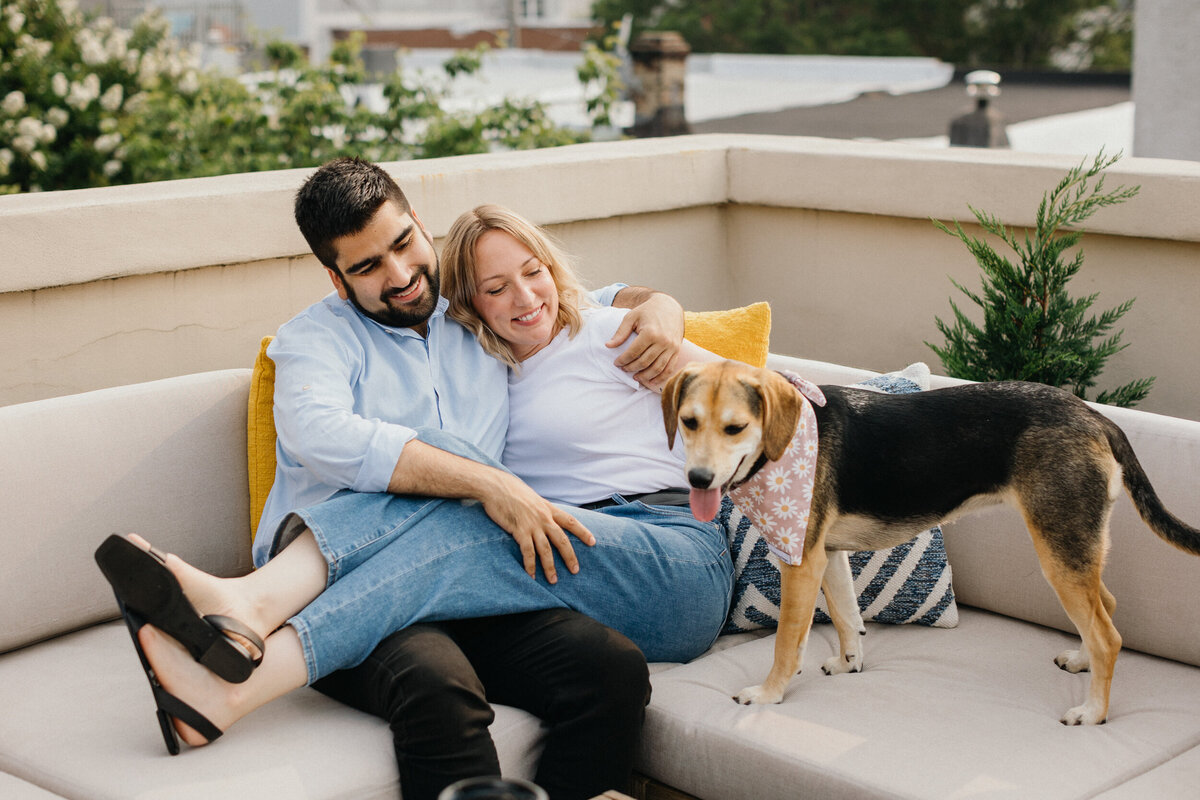 dog engagement photos philadelphia
