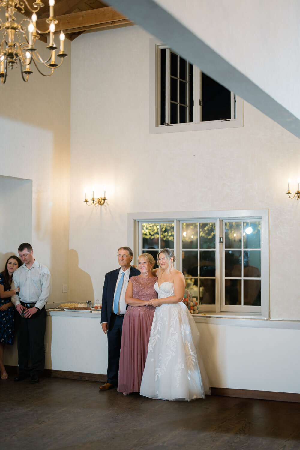 Sweet moments of a wedding reception at chateau lill