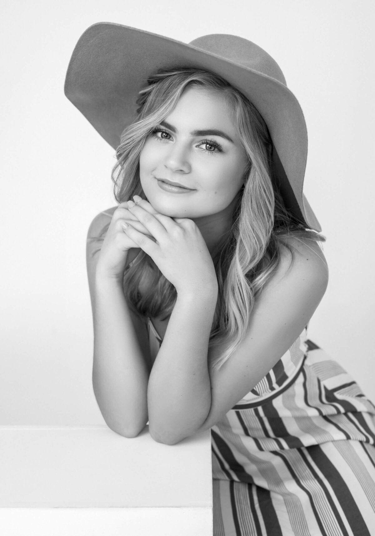 Studio senior portrait