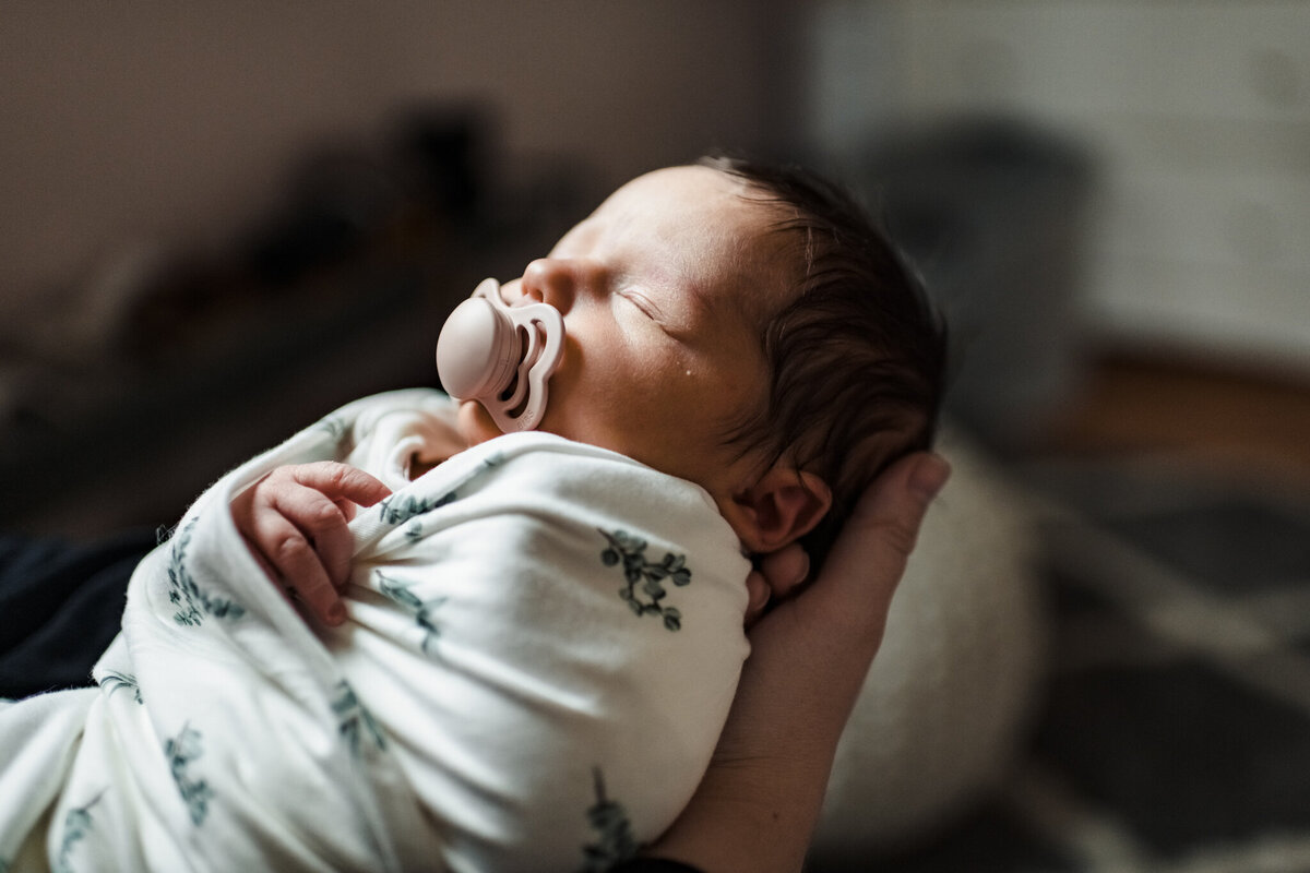swaddled baby photography idea cute