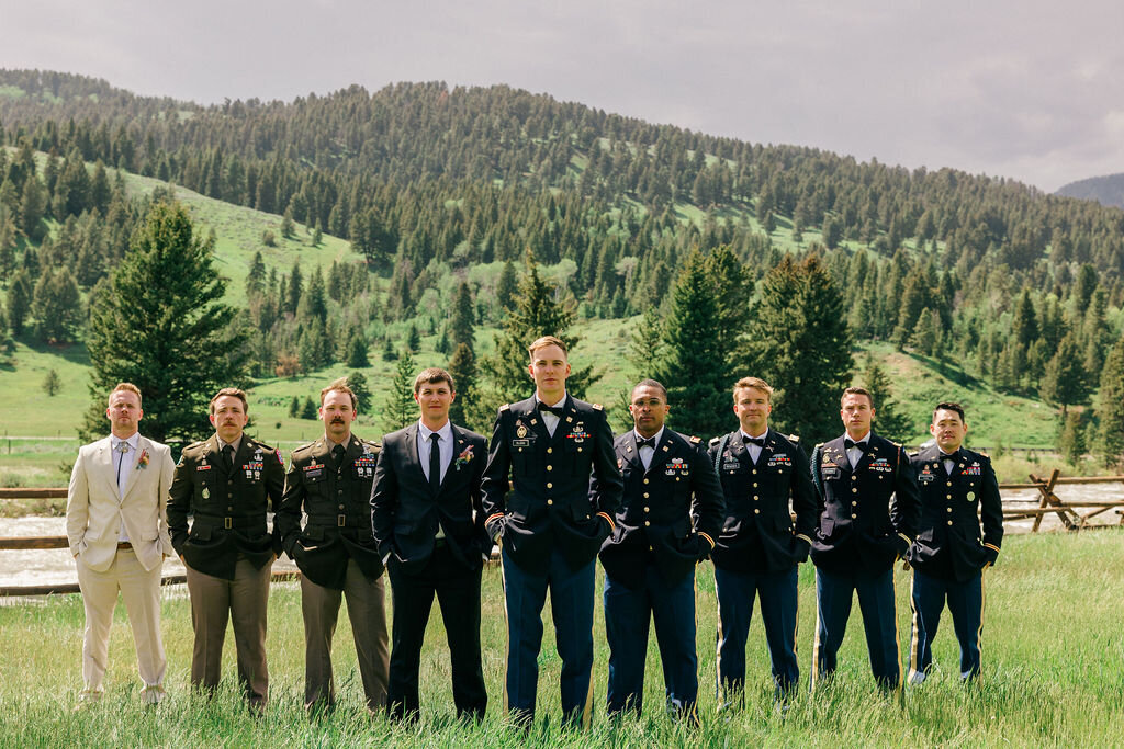 Groomsmen 320 guest ranch big sky montana