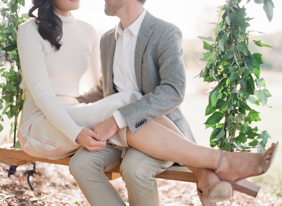 French Vineyard Engagement Photography at The Meadows in Raleigh, NC 2