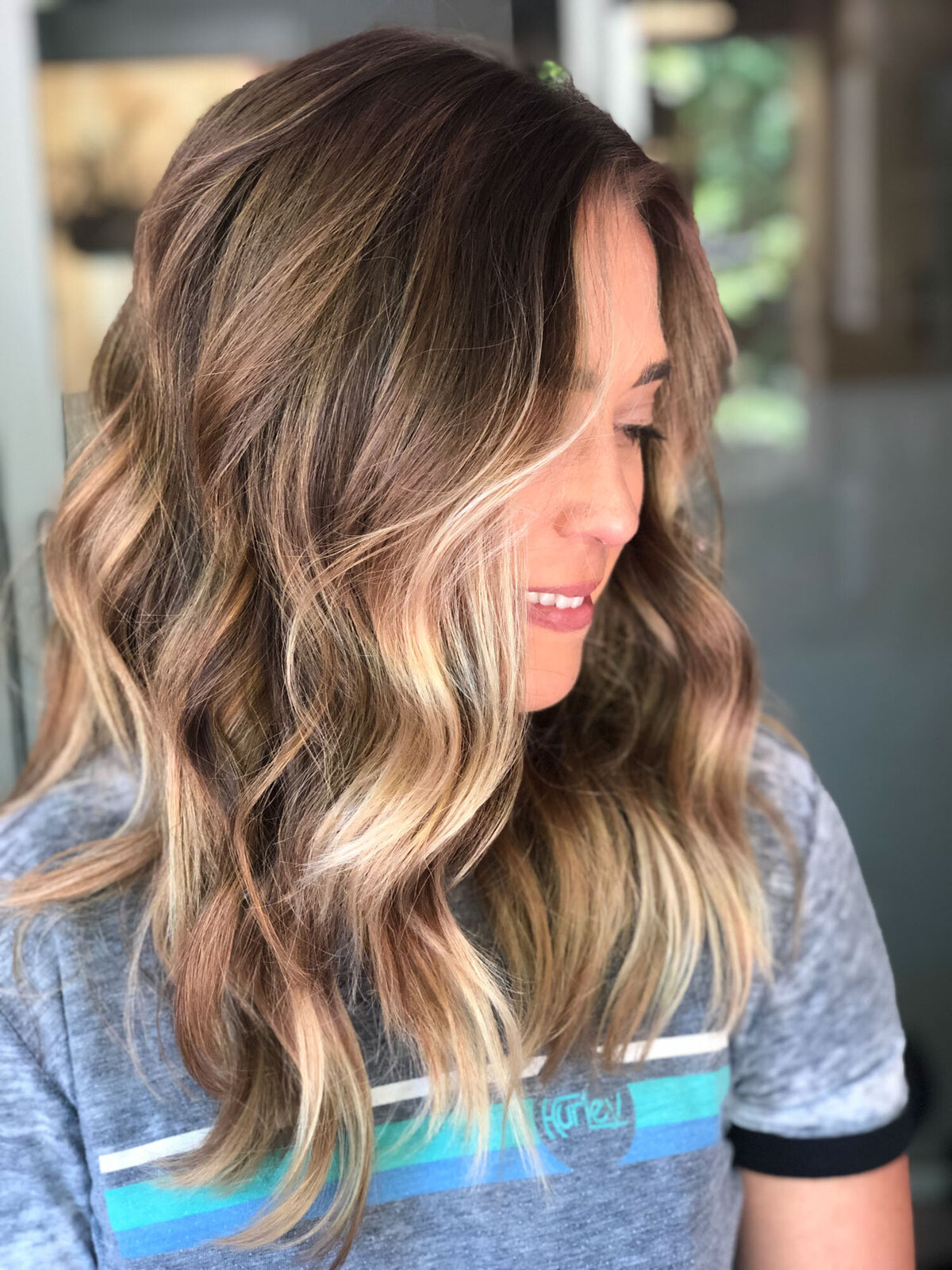 Perch Hair Studio - Lived-in Hair Grey Blending Color Extensions Boulder co Curl specialist in Boulder co - Portfolio 21