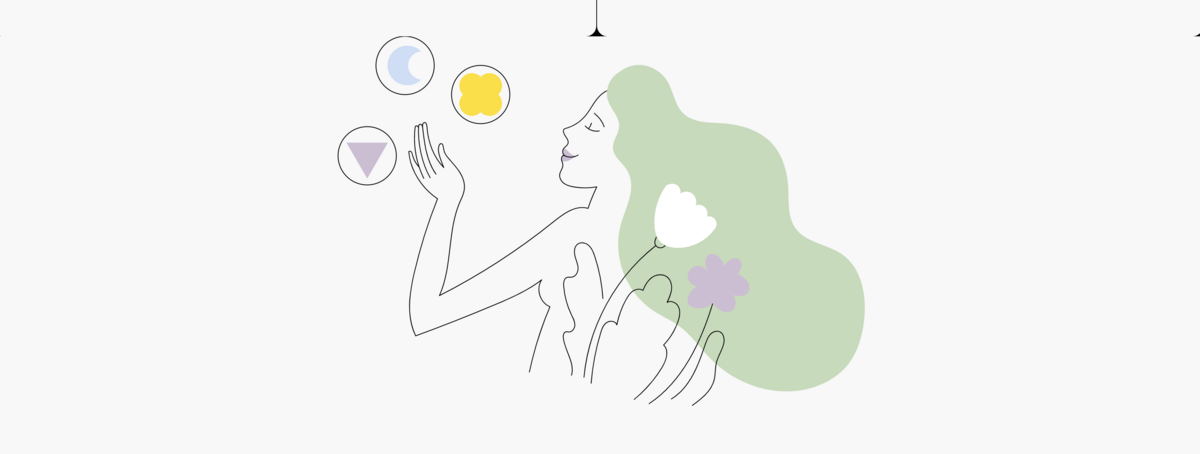woman on designing computer