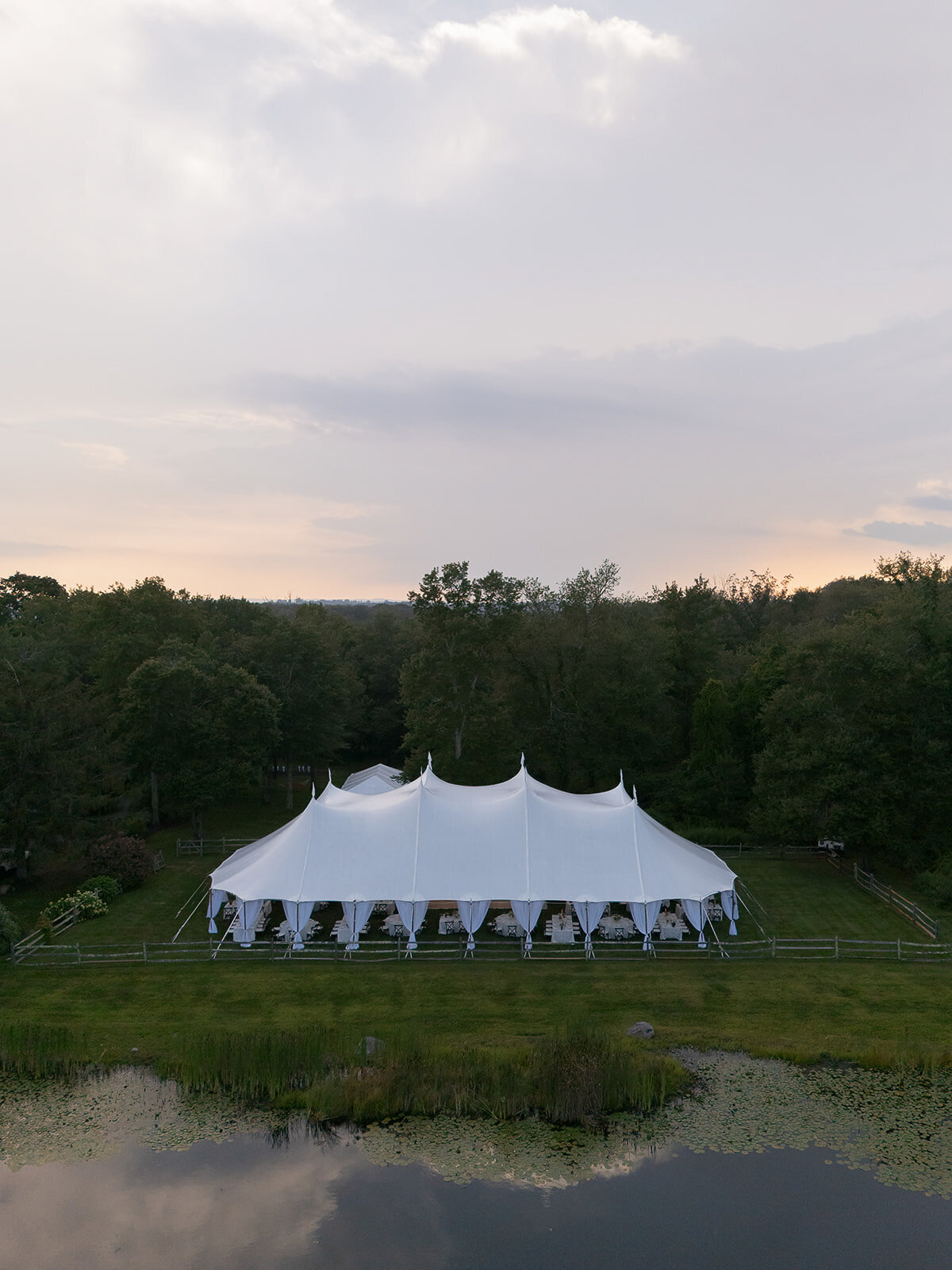 Annalise & Jonathan Tented Private Residence Connecticut Wedding-57