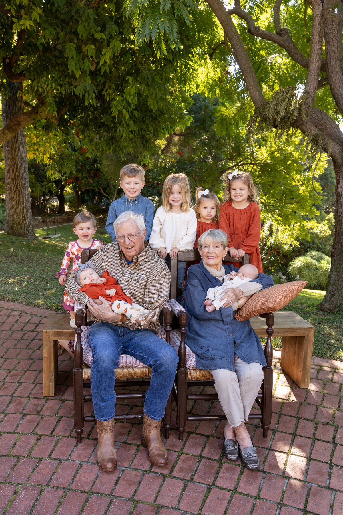 Great-grand-parents with kids