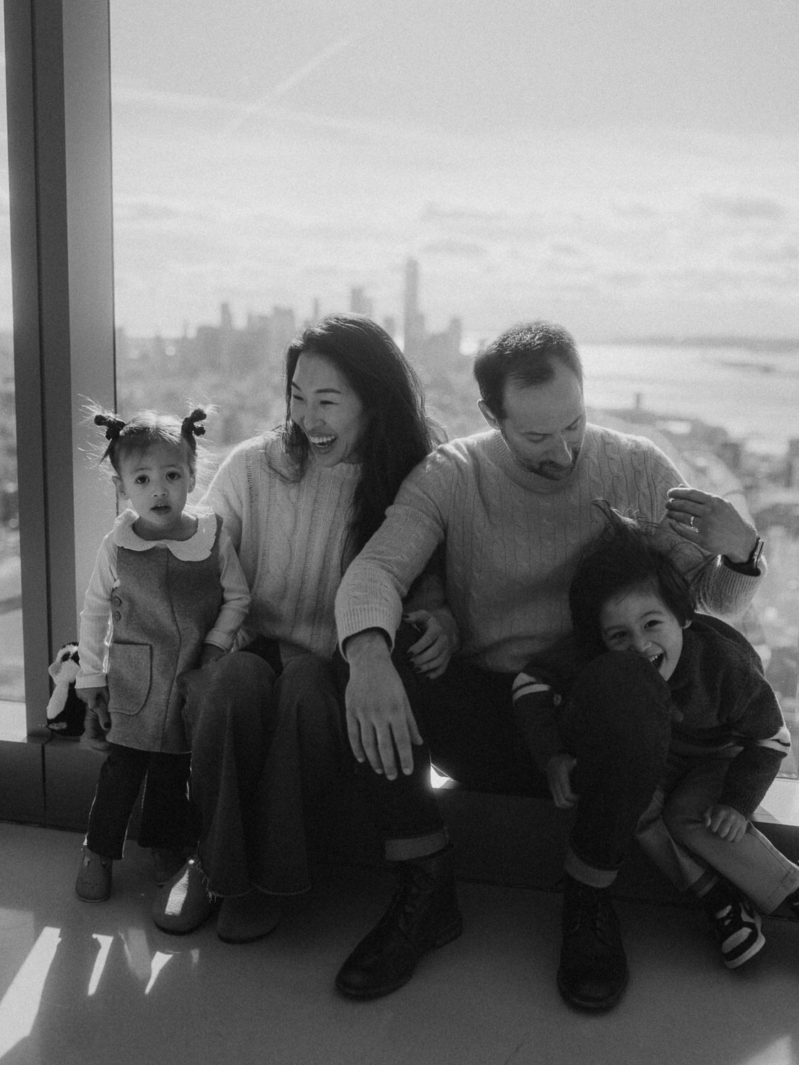 Family Photography - NYC - Manhattan -Sky Scraper - From Above-003