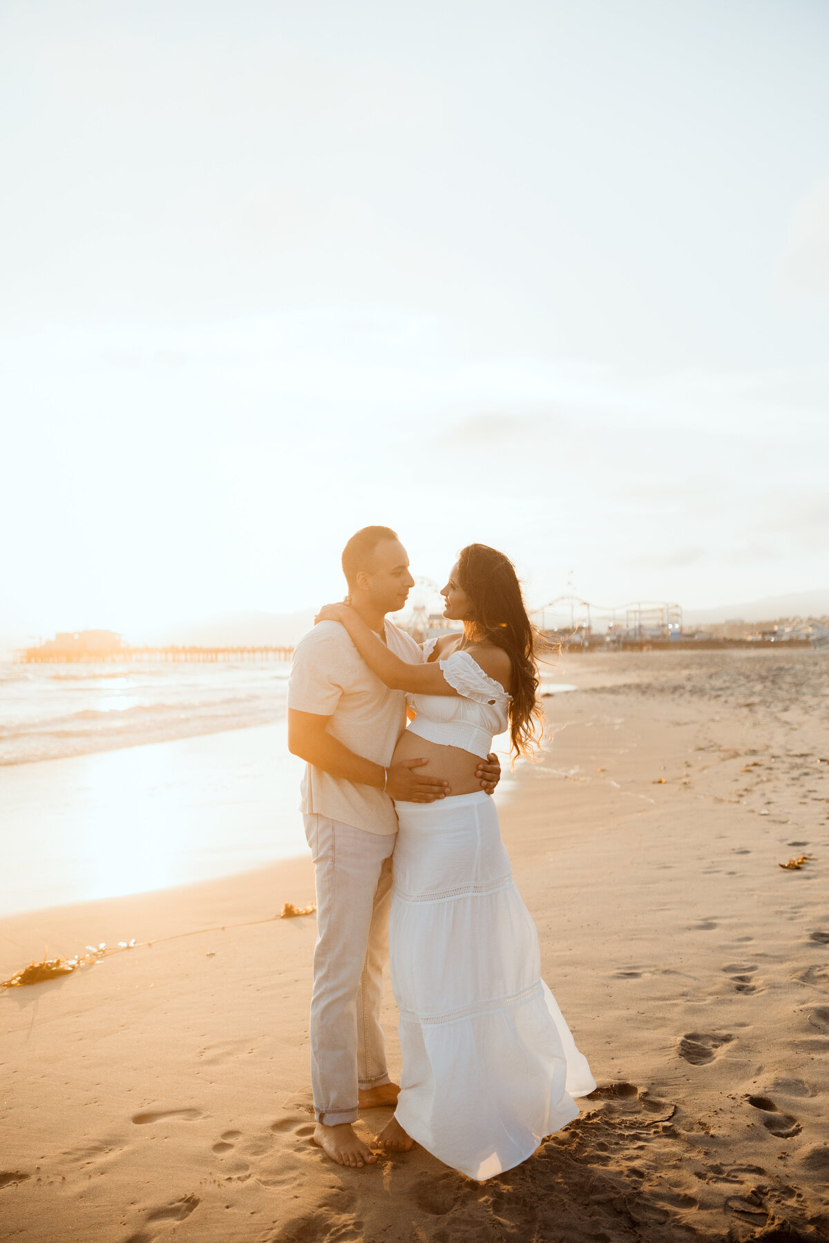 Santa Monica Beach Maternity Photography 46