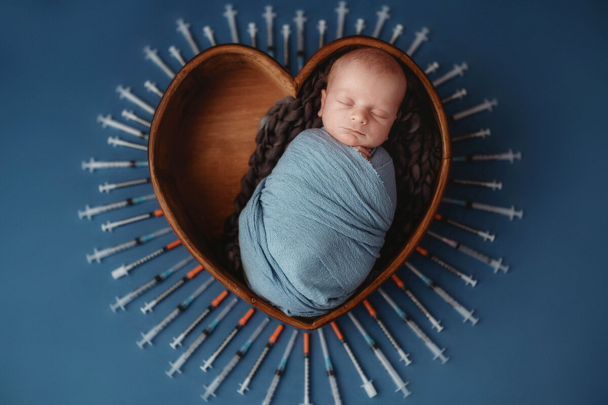 Newborn posed for Baby Photos in Charleston, SC.