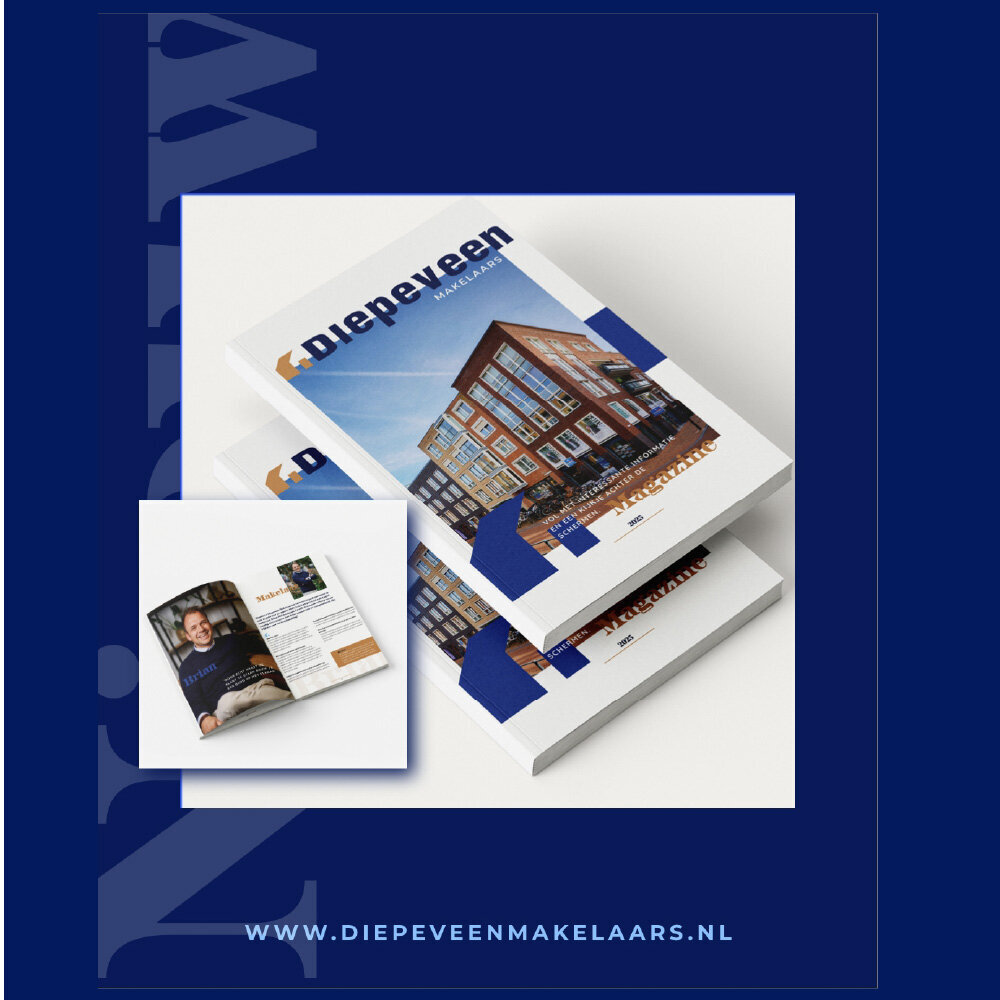 Rebranding huisstijl en logo Diepeveen makelaars