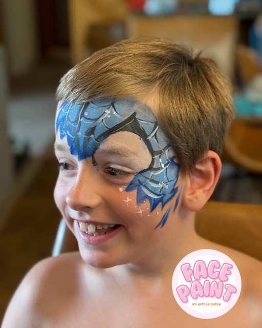 face-painting-by-alyssa-daken-blue-winter-snow-spiderman