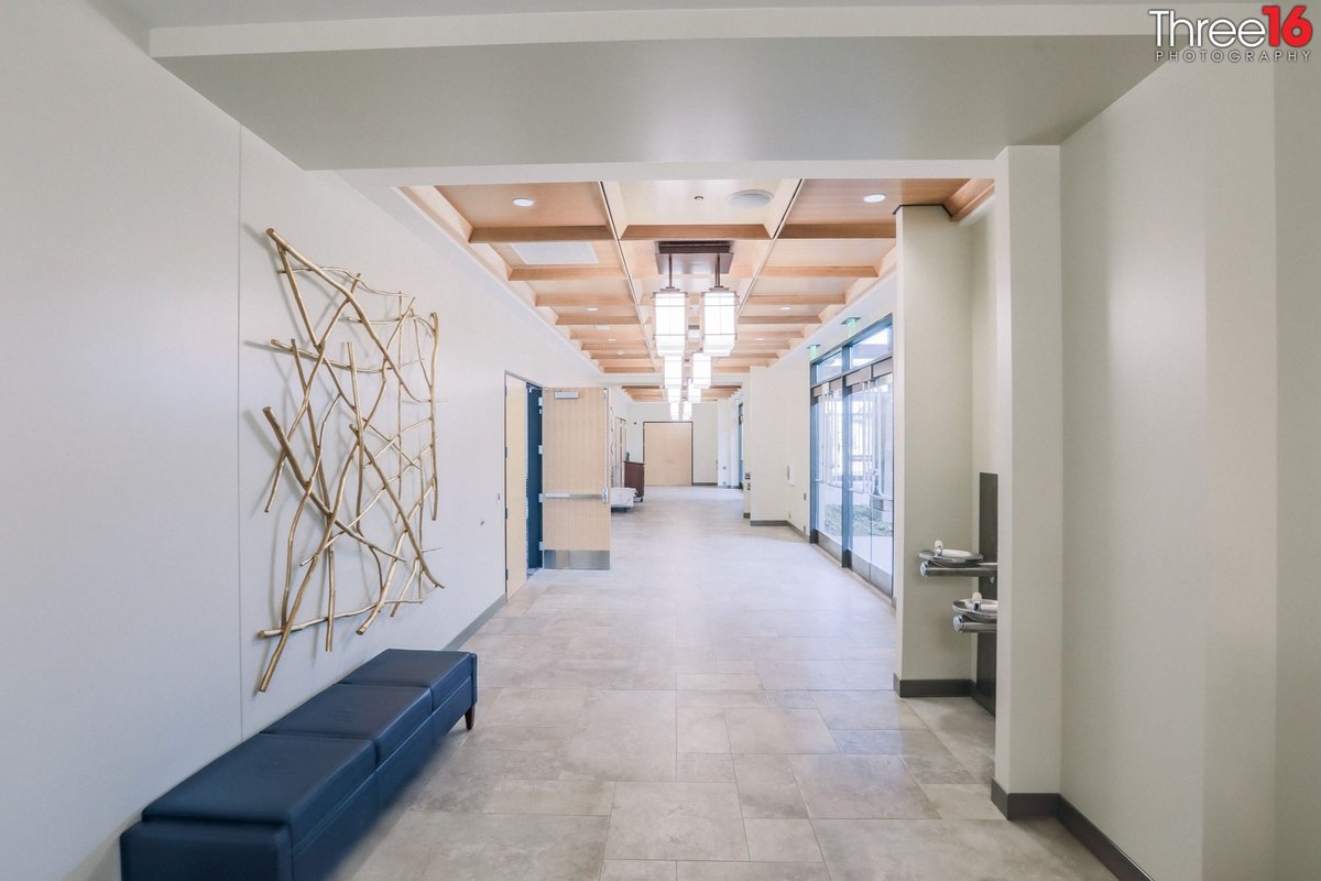 Hallway corridor at the Lake Forest Community Center