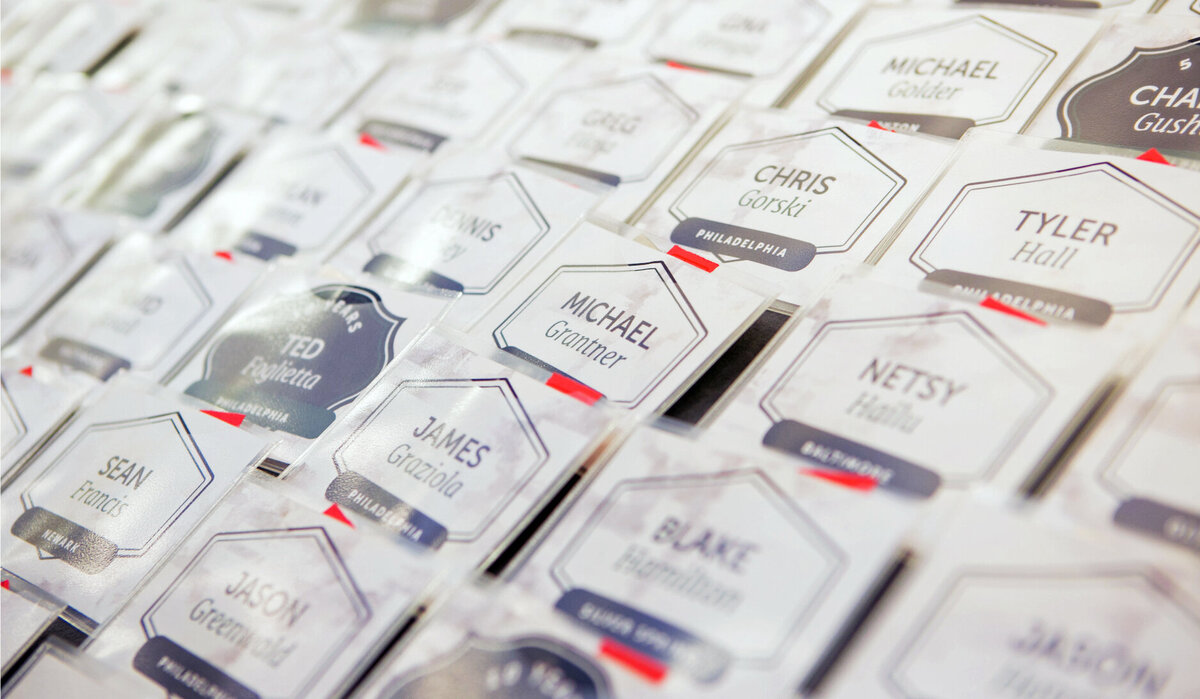 Employee Recognition Dinner Nametag Design