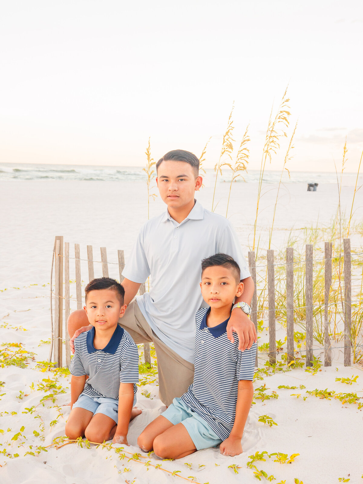 Pose idea for 3 boys varying in age