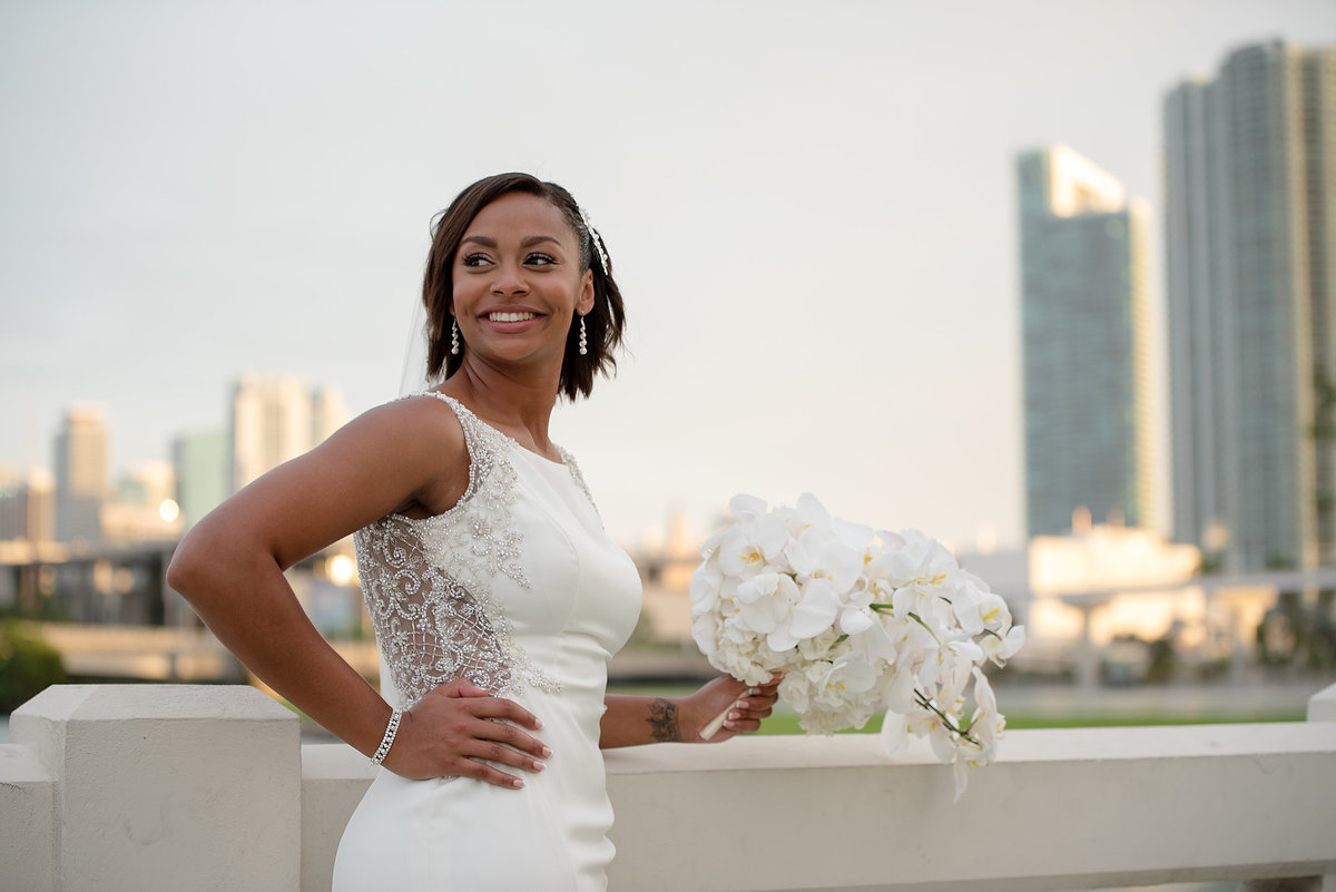 NFL Miami Dolphins Brandon Radcliff ShaKyra Radcliff Briza on the Bay Wedding Andrea Arostegui Photography-211