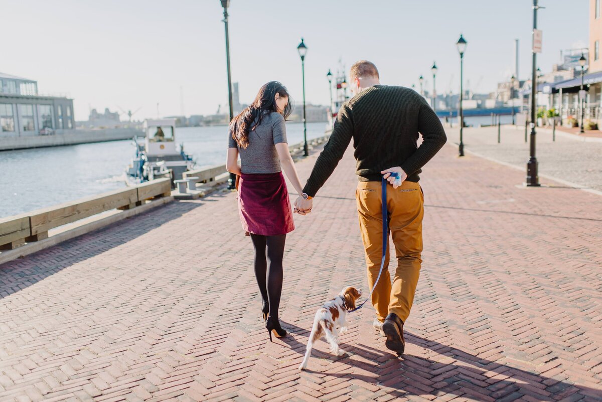 fells point engagement session with dog l hewitt photography-2