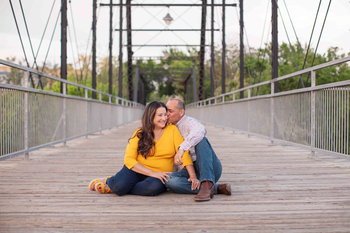 Faust Bridge anniversary session by New Braunfels wedding photographer Firefly Photography