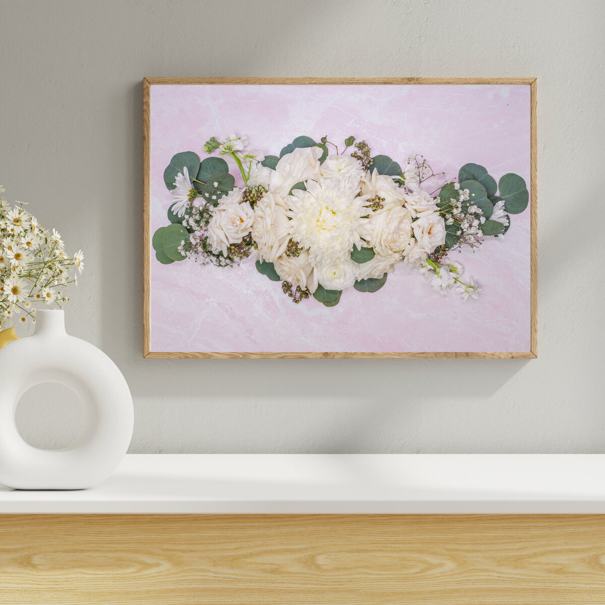 Yellow 3d Interior Picture Frame Mockup Instagram Post