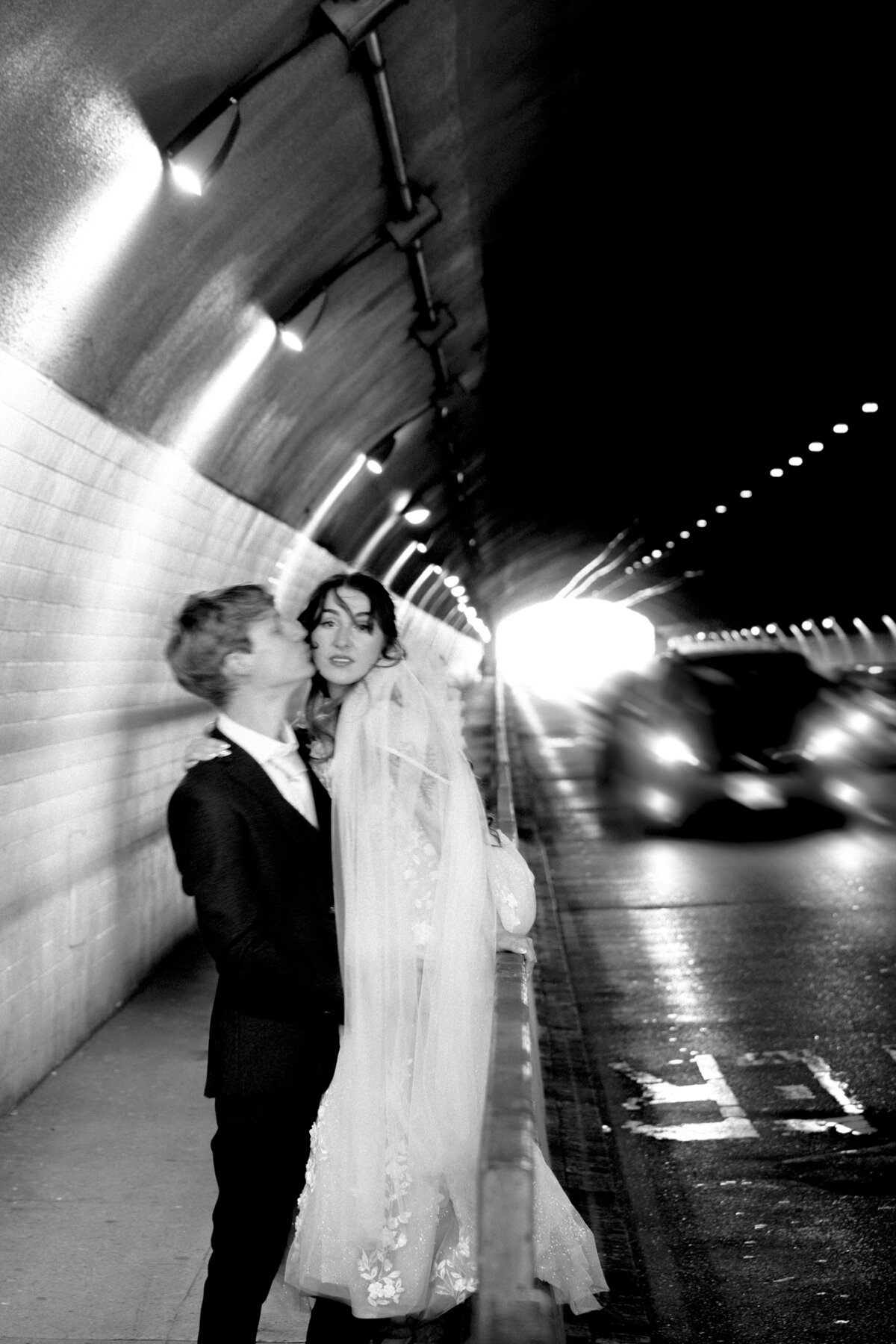 Bride and Groom in China Town in San Francisco, California