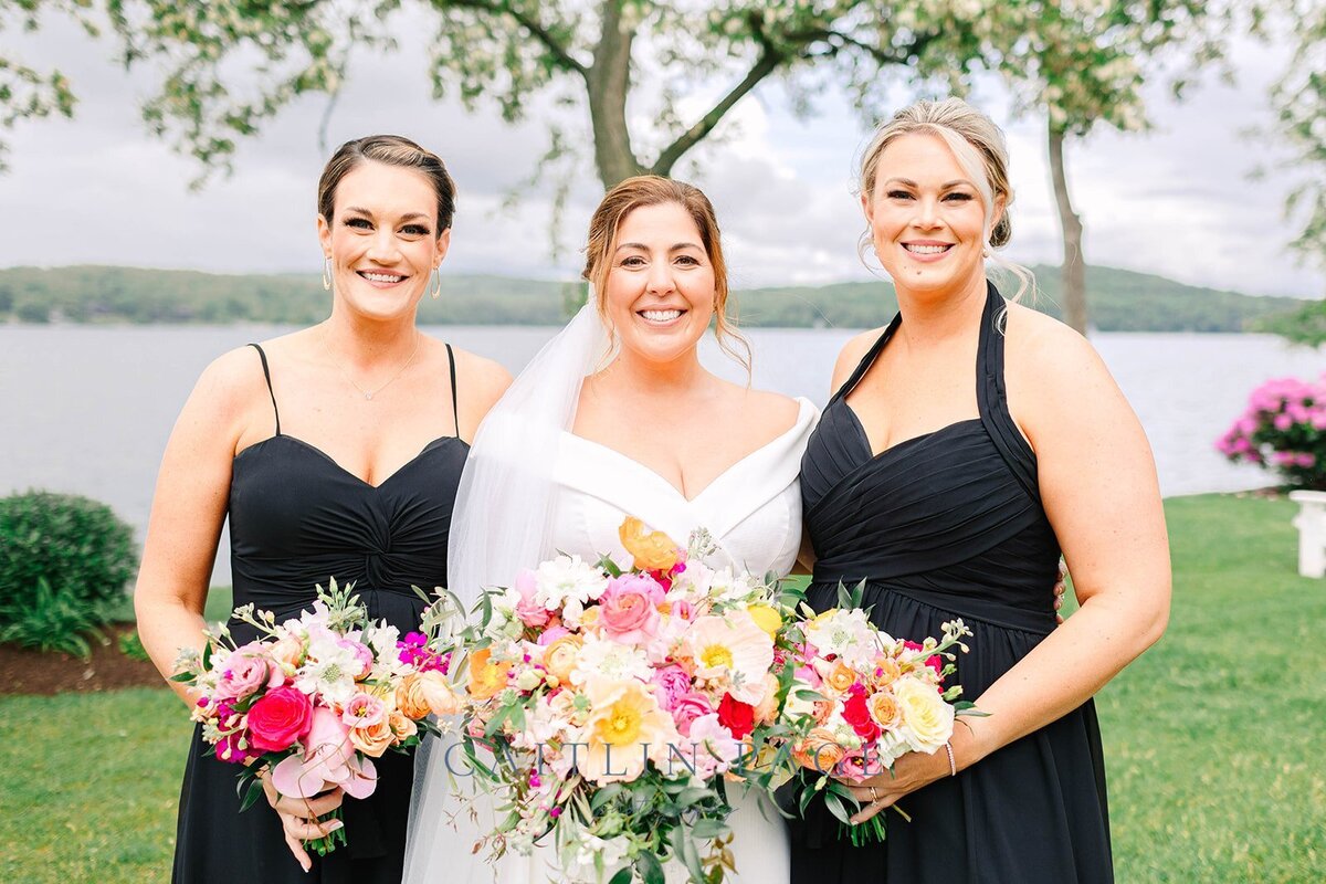 Colorful bridal bouquets