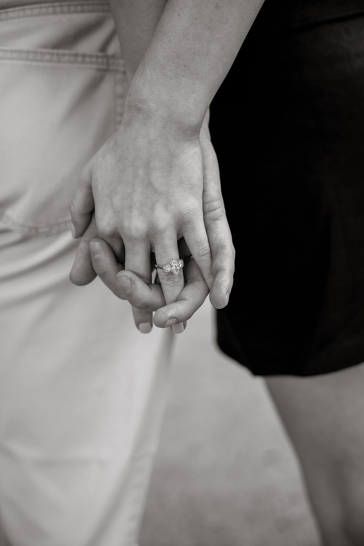Sidney and John Engagements BW  0155