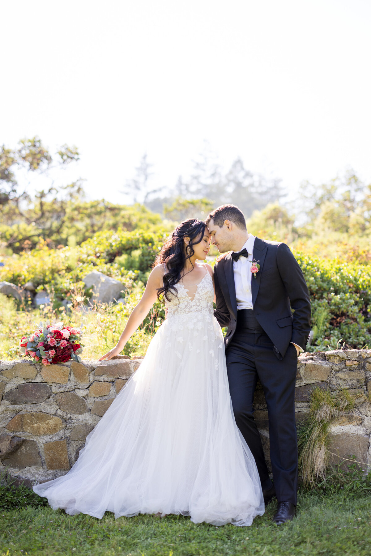 Outdoor Bay Area Wedding Couple