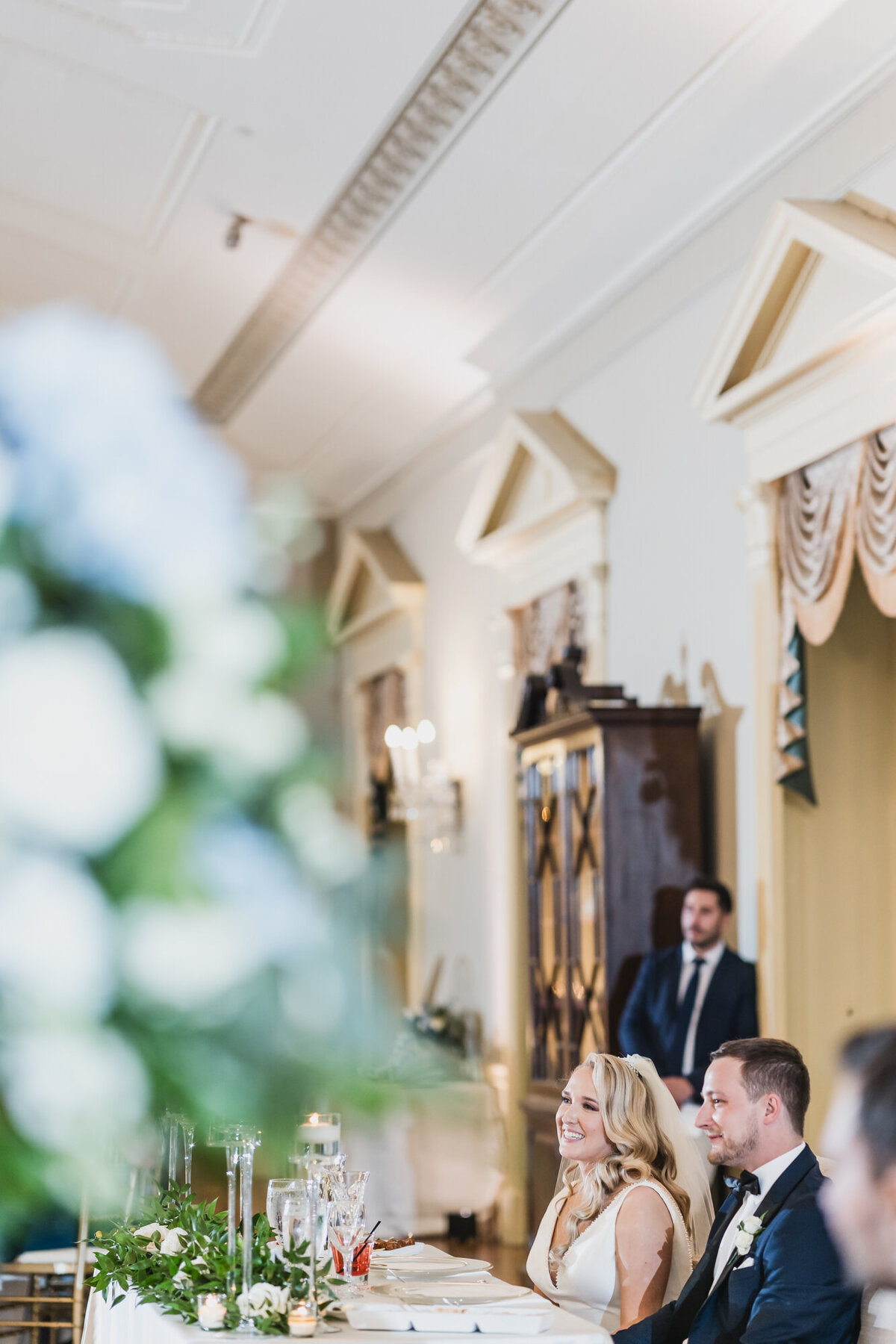 A TIMELESS ROMANTIC CLASSIC DUSTY BLUE BLACK TIE LOVETT HALL LUXURY WEDDING AT GREENFIELD VILLAGE IN DEARBORN MICHIGAN BY KARI DAWSON88