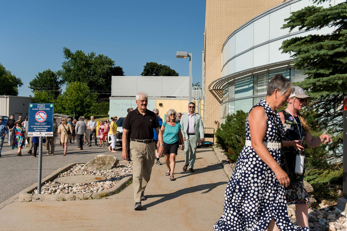 Ottawa event photos showing attendees of the KDH CT Suite grand opening walking into the hospital to go view the Suite. Captured by JEMMAN Photography COMMERCIAL
