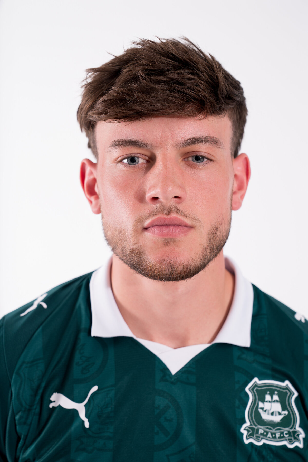 Headshot of football soccer player Jack Endacott who played for Plymouth Arglye at TST 2025 in Cary NC.