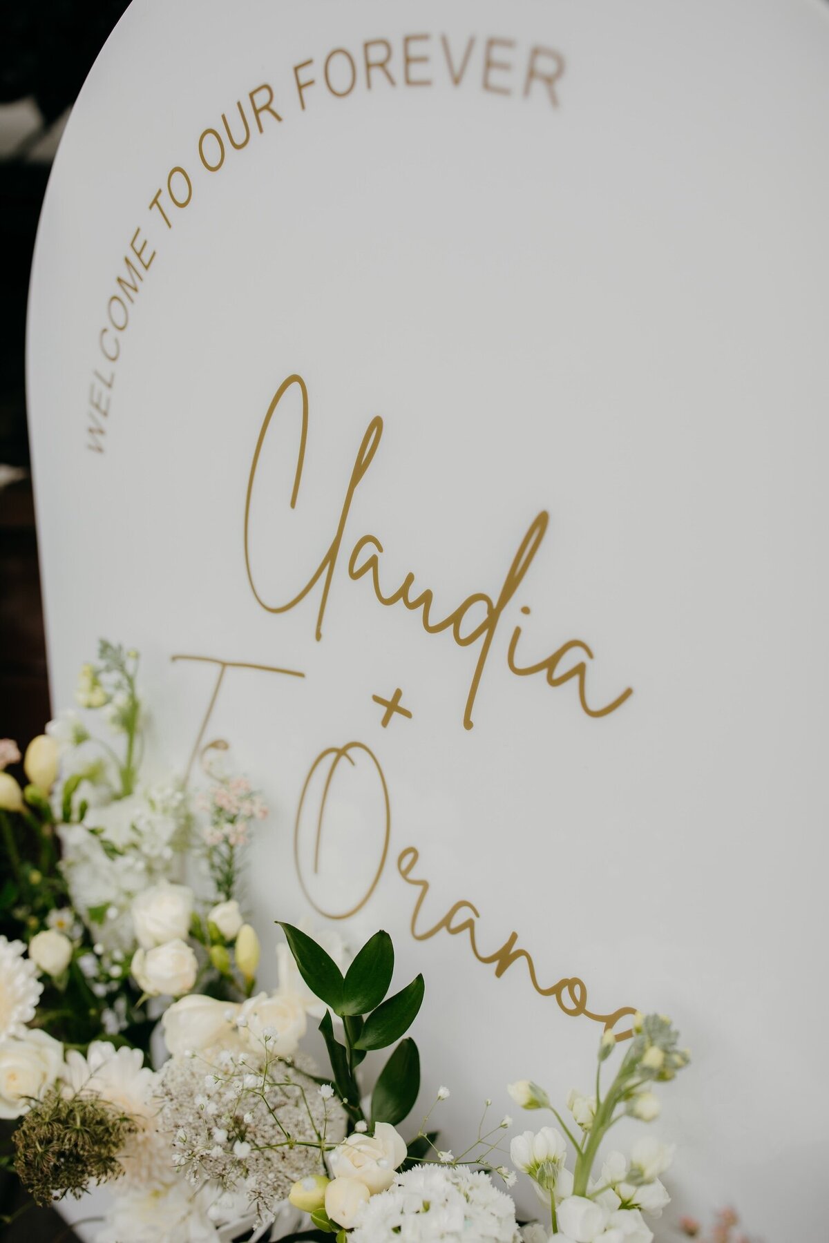 Romantic wedding ceremony setup Auckland