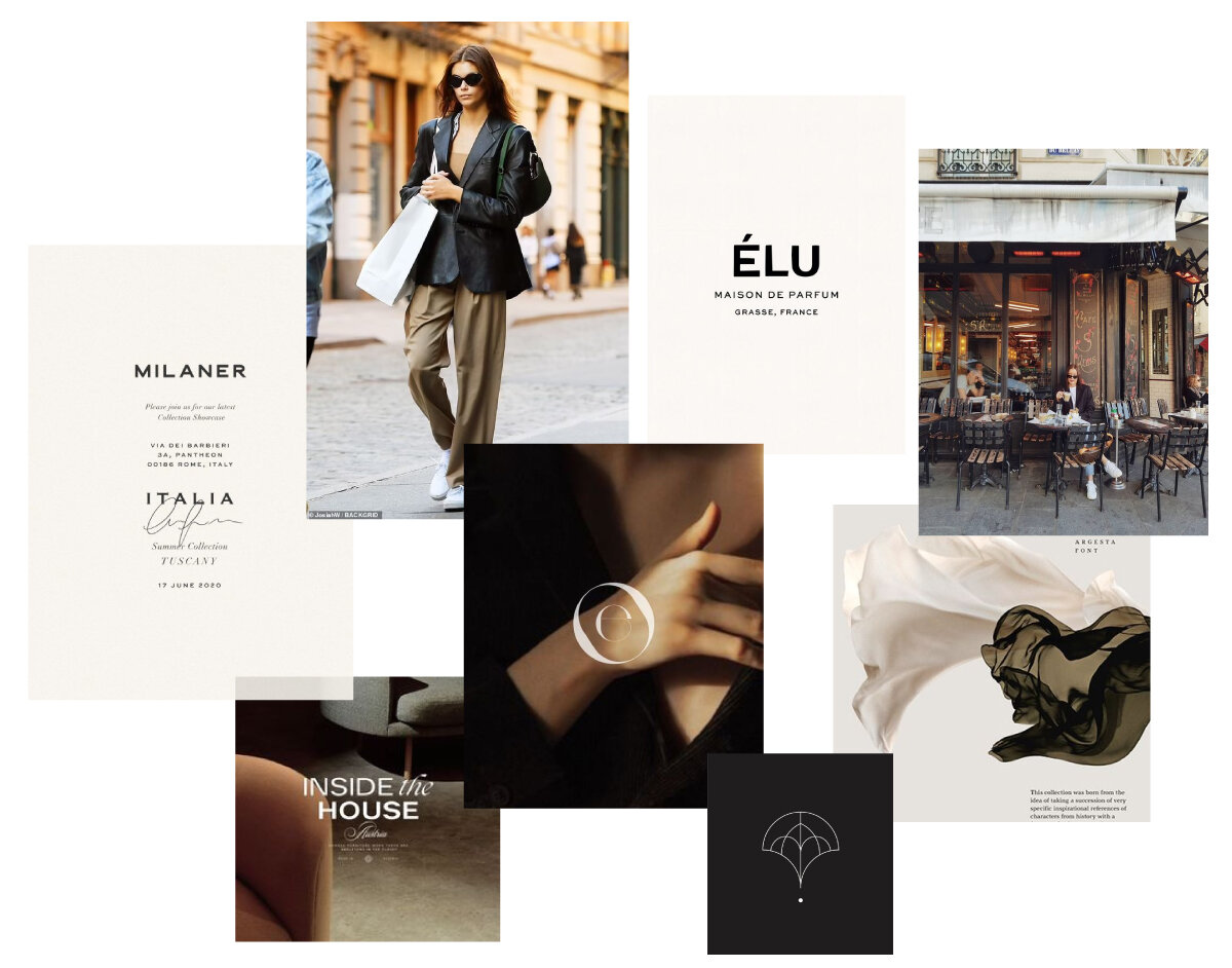 mens brand strategy mood board