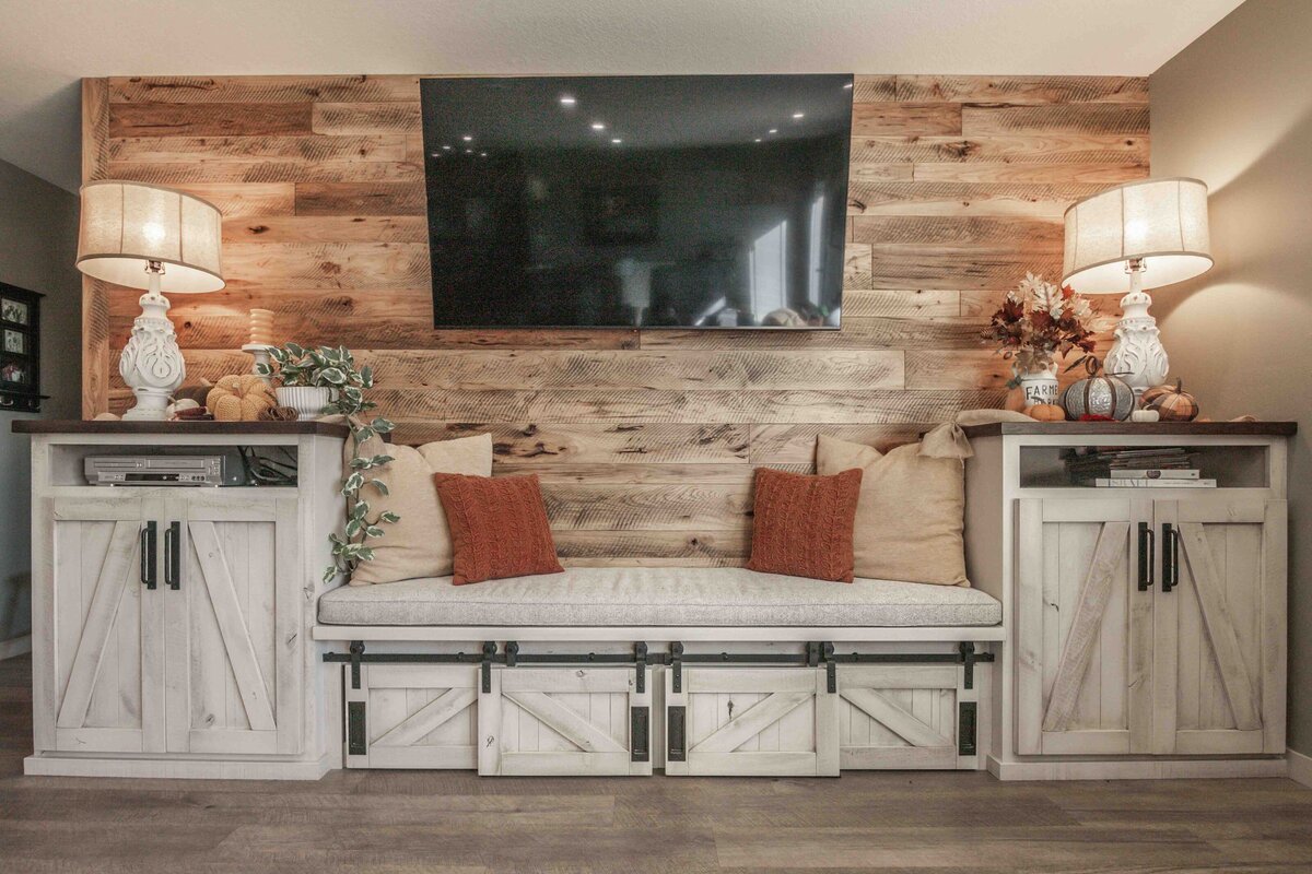 interior design living room bench