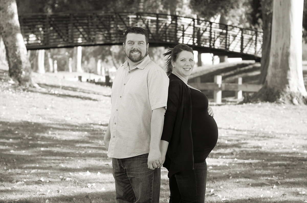 Couple pose for heartfelt Maternity photoshoot in Orange County, California | One Shot Beyond Photography