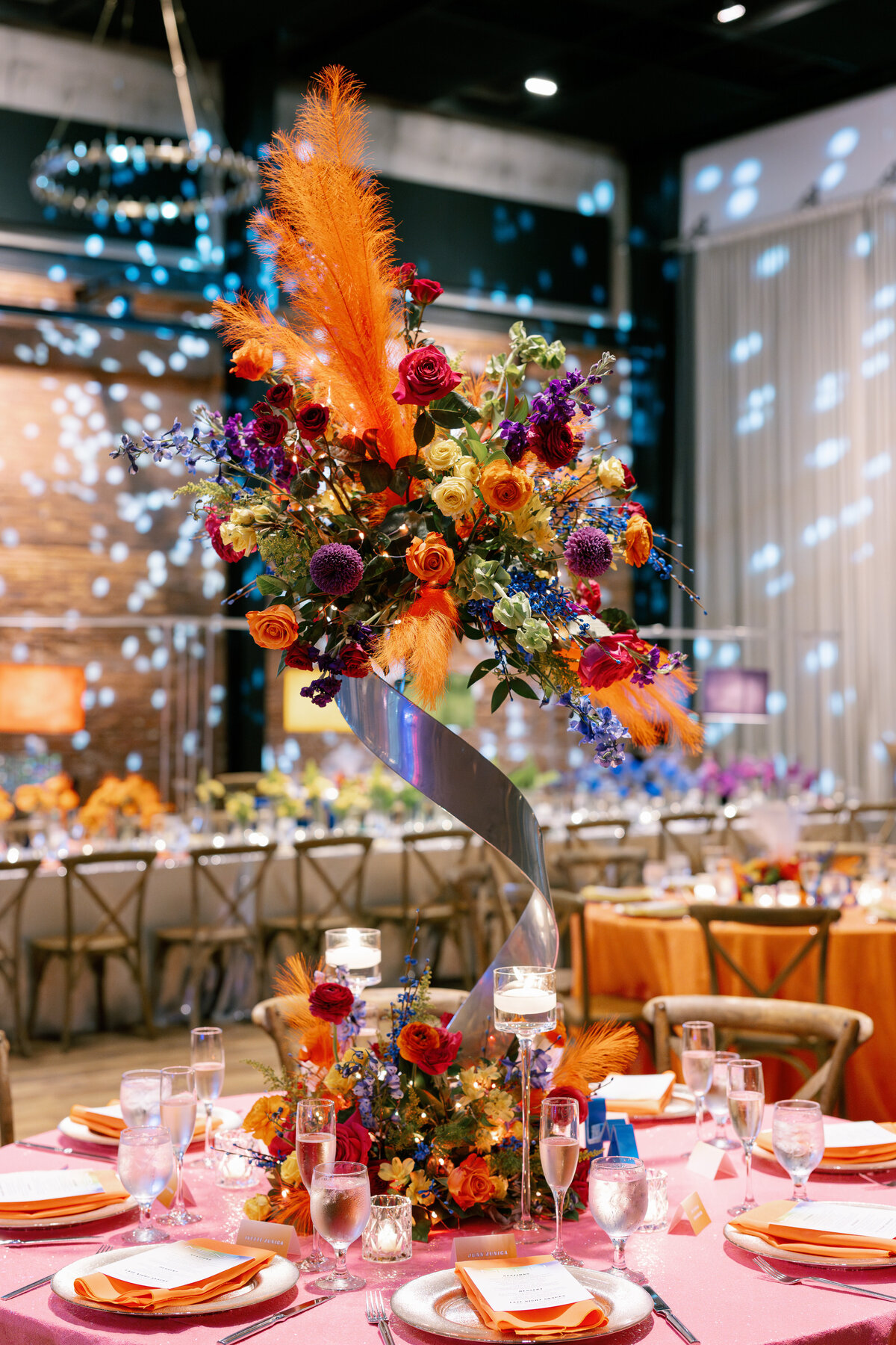 26 - Armature Works The Gathering Wedding Centerpiece - Tampa Wedding Planner