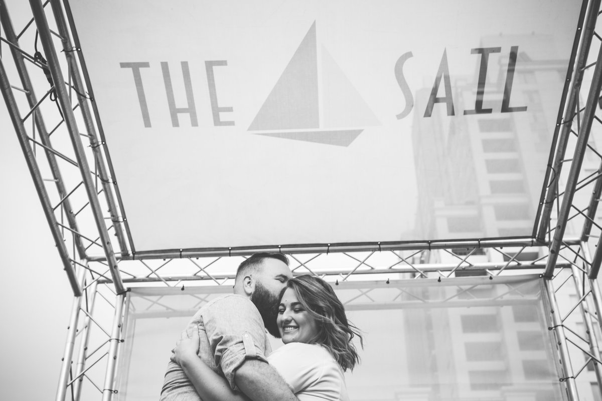 Wedding Dress Hanging on Display Prior to a Traditional Jewish Wedding in Atlantic Beach Florida