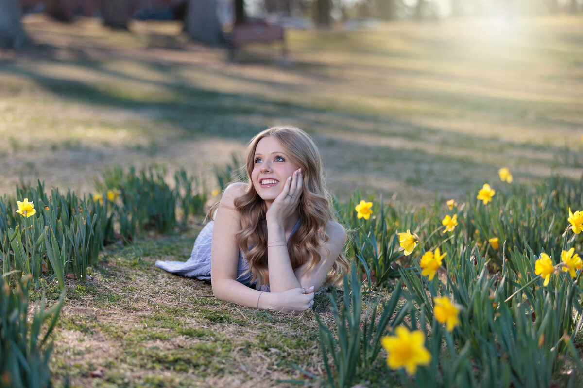 Spring flowers in Dix Park