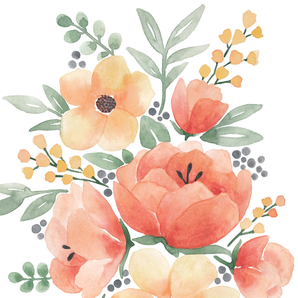 watercolor flower bouquet
