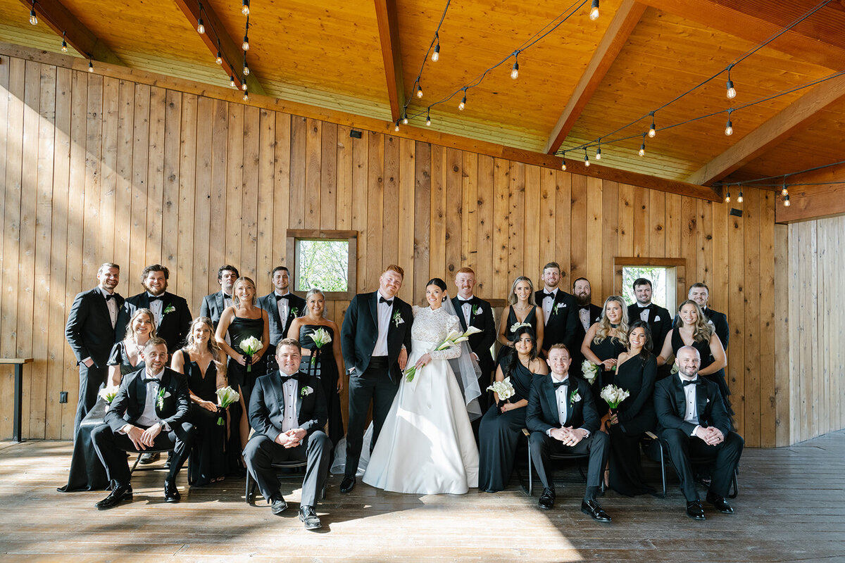 27 Southall Farm Inn TN Wedding Black Bows_Fete Nashville Luxury