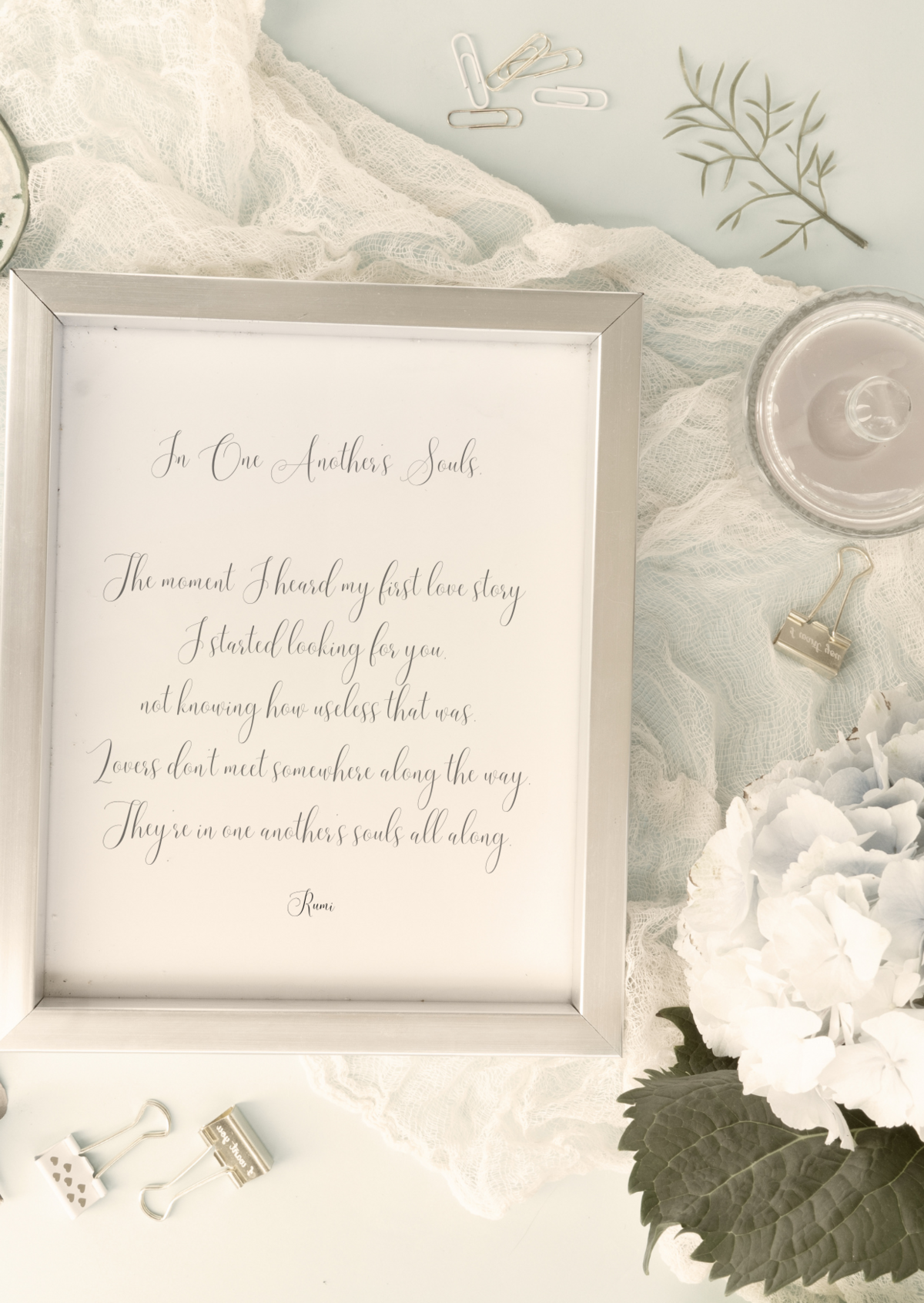 Custom Wedding Vows Framed Small